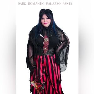 New dark romantic collection mesh tops + palazzo pants